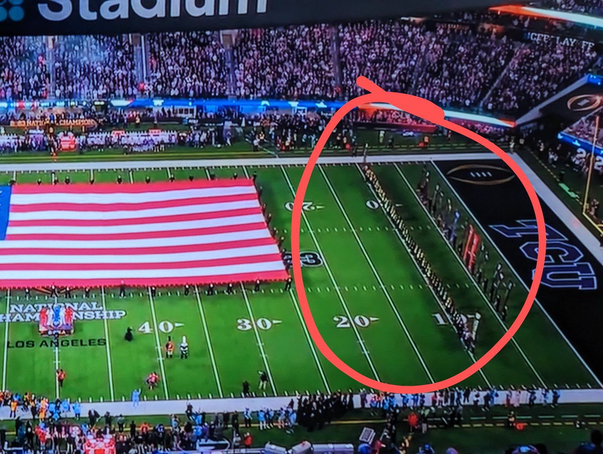 Yo <a href="/espn/">ESPN</a> - you didn't even mention that there were all the state teachers of the year out there during the national anthem.