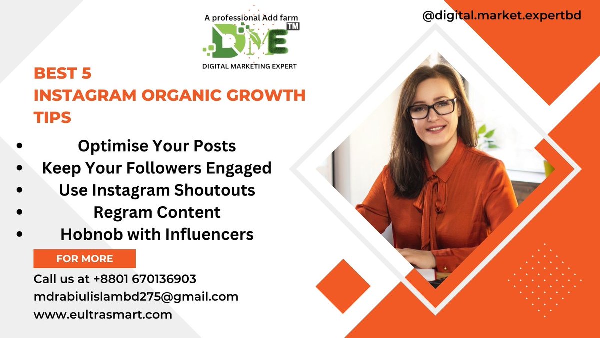 D_M_Expertbd's tweet photo. Instagram’s growth shows no sign of subsiding. Out of one billion daily active users, 200 million check at least one business account daily. It’s evident that Instagram is a great platform for marketers and entrepreneurs.
#instagram #grouthtips
#digitalplatform #digitalmarketing https://t.co/sG1LTDKfER