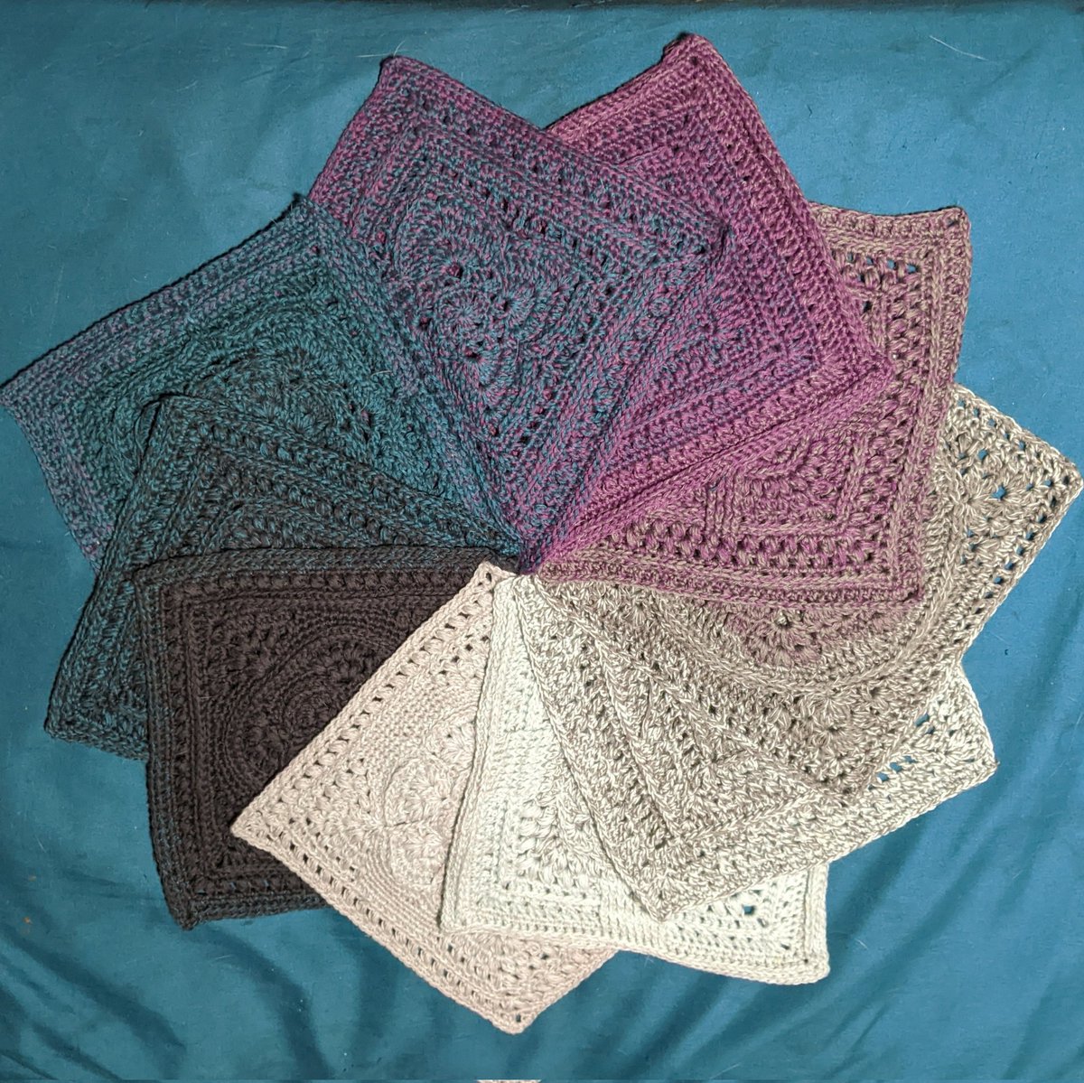 EmmaTartaruga's tweet photo. @QueenMab87 Let's see some! I'm working on crocheting granny squares. Just completed the 3rd cake of 6 using Scheepjes Whirls. #FiberArt #YarnObsession #Crochet #GrannySquare #WorkInProgress https://t.co/BmDtG0HVE8