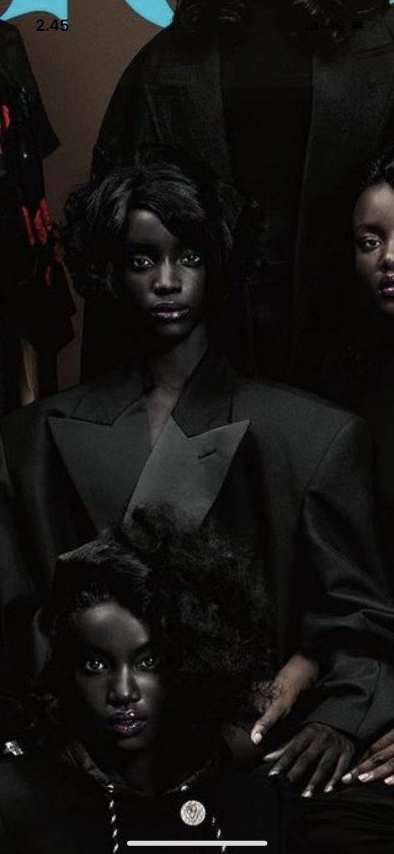 savagehola's tweet photo. Like bffr. I love me darkskin women but the execution, colors (like fr making them match the jackets for aesthetics helloooo) , the eurocentric hairstyles and the list goes on.  Next time let black women direct &amp; style this kinda cover with darkskin WOC. Thank you @BritishVogue https://t.co/SOO0H4Wxmd
