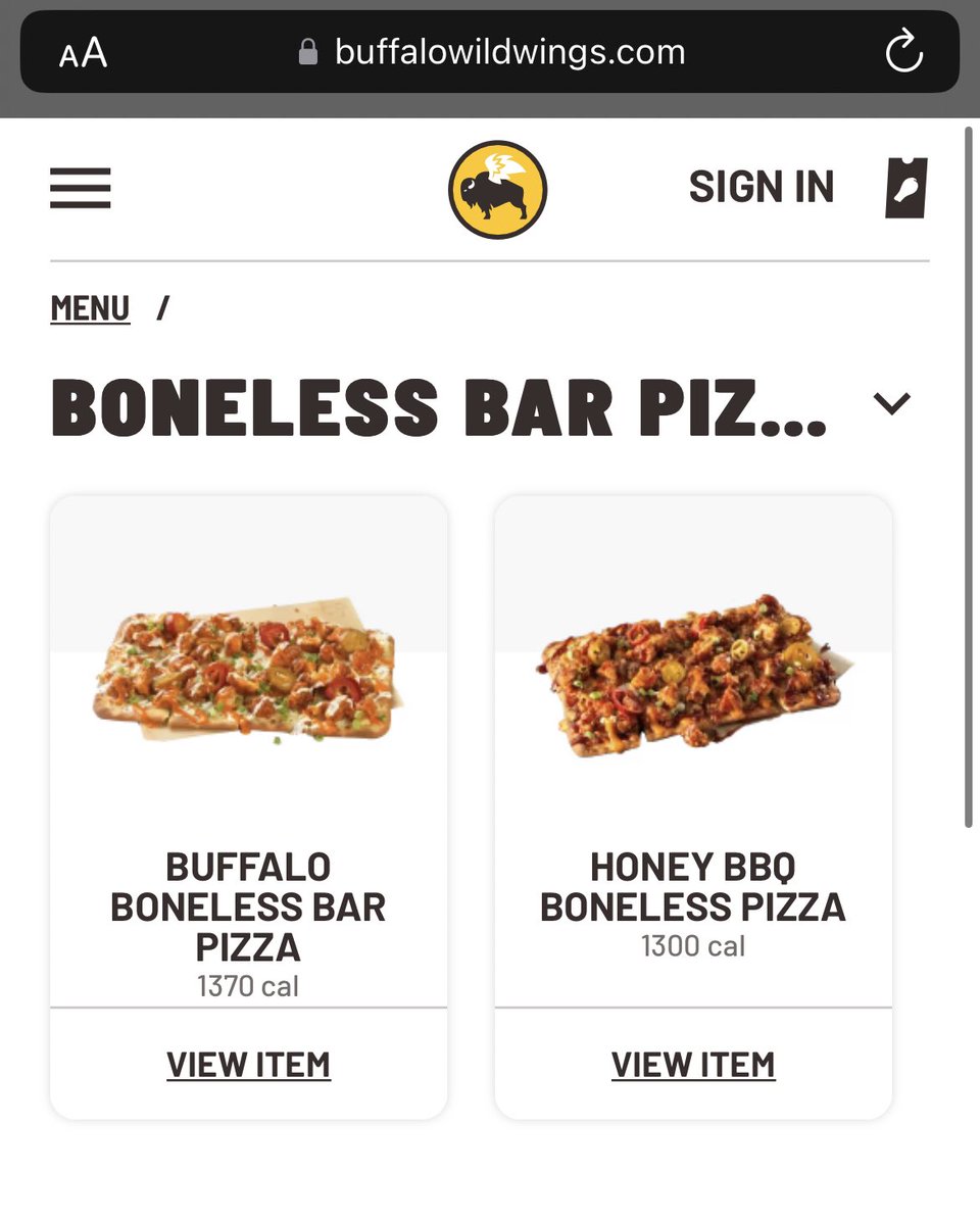RayNarvaezJr's tweet photo. I was today years old when I discovered that 🅱️oneless pizza actually exists https://t.co/PkpOYNkPJf