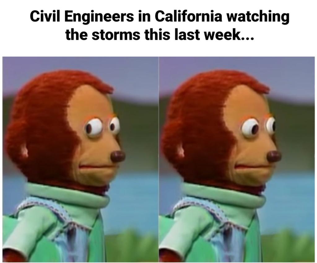 Stay safe out there folks! Just got put under evac notice... Thinking of all those Civils out there. Thanks for what you do! #santabarbara #goleta #flood #floods #floodwarning #atmosphericriver #civilengineering #civilengineer