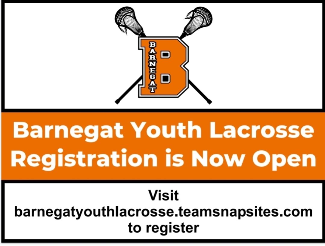 barnegatythlax's tweet photo. Registration is now Open!! Boys and Girls K- 8th Grade. Sign up today!@bengalpride67 @BarnegatGLax @JToddings @itsahorbelthing https://t.co/aDLRPPmt4D