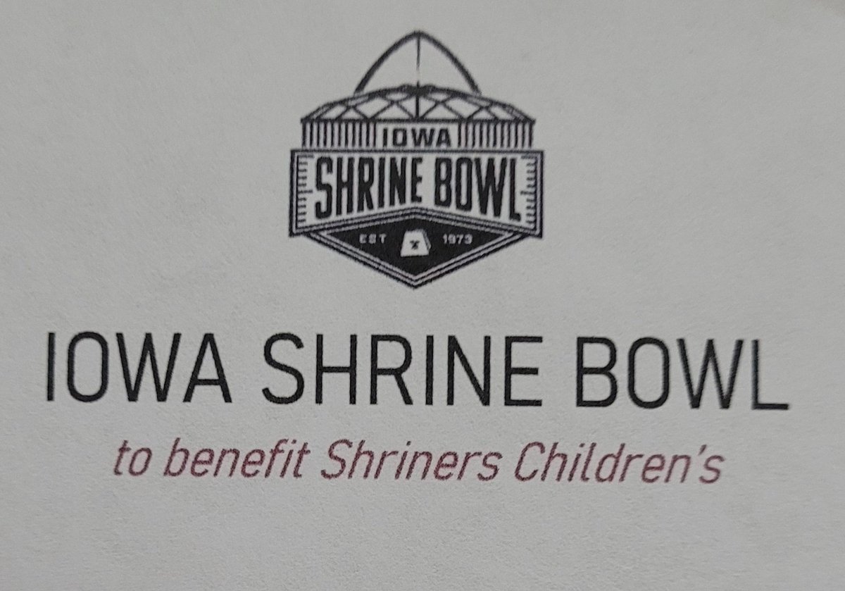 I am honored to be invited to play in the 2023 Iowa Shrine Bowl All-Star game 🏈