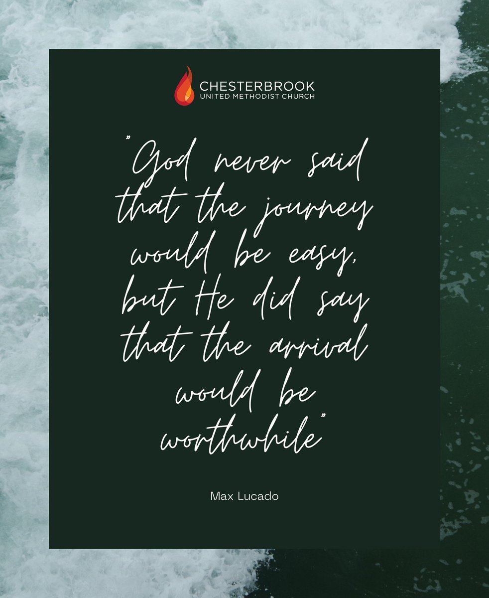CUMC16's tweet image. You may not see the path ahead but trust that God has a plan for you. Hold on to his promises and don't lose faith, even when things seem tough.😊

#ChesterbrookUMC
#worthwhile
#journey
#easy
#God