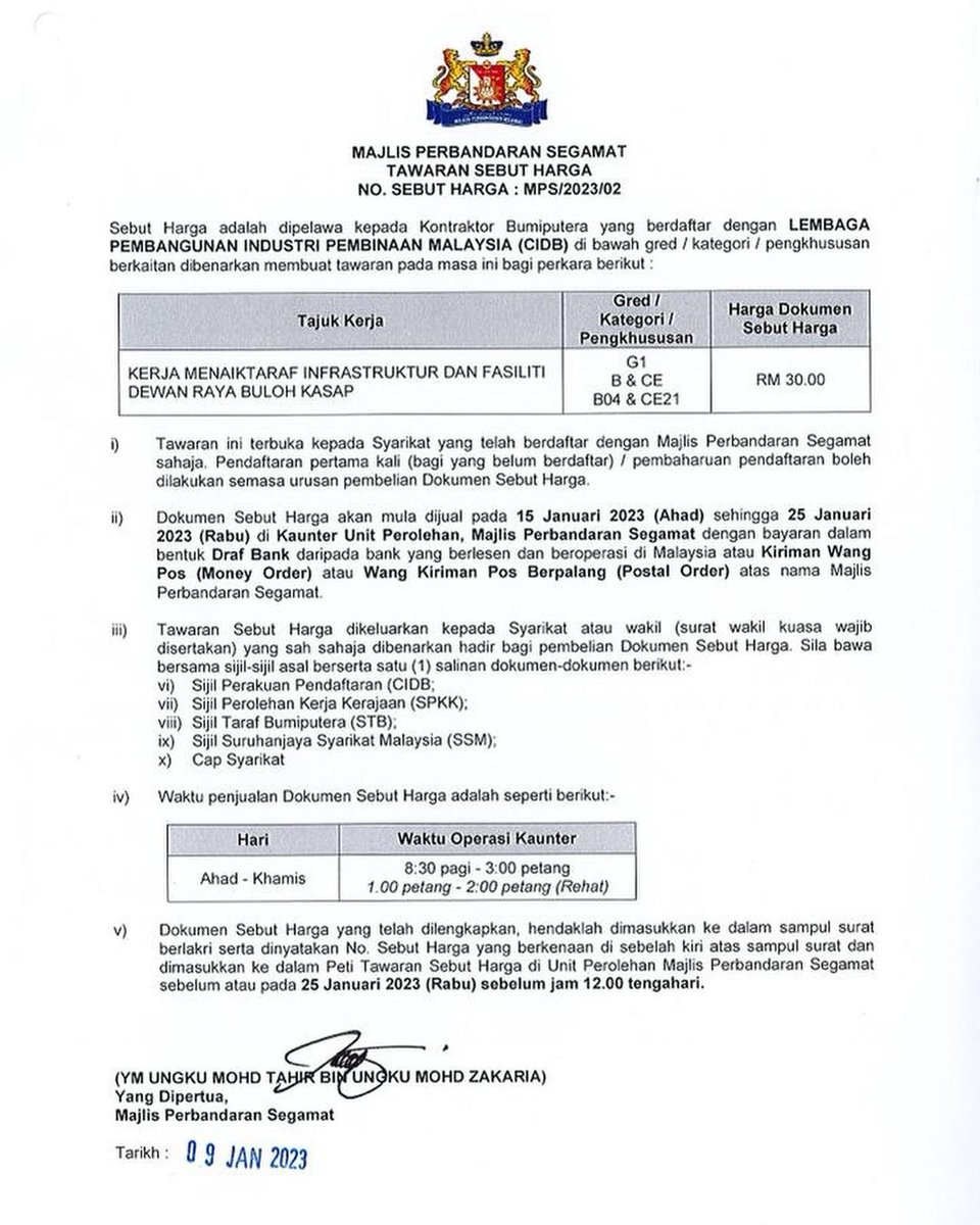 MPSegamat's tweet photo. https://t.co/lFgjy0jGPb