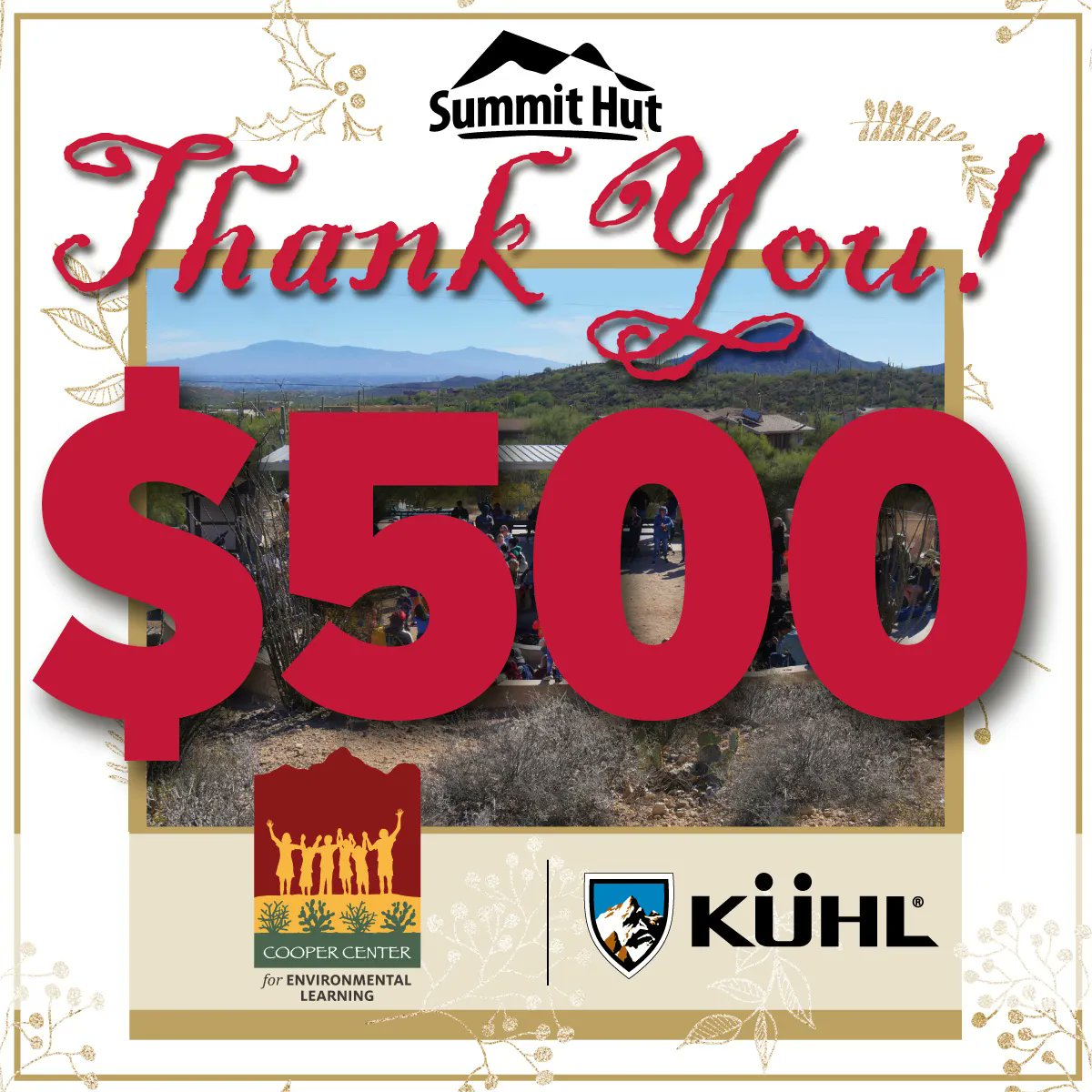 Last month, <a href="/SummitHut/">Summit Hut</a> held their Days of Giving event to fundraise for 18 local organizations and Cooper was one of them! The event raised a total of $14k with a $500 donation for Cooper! Thanks to Summit Hut and Kuhl who partnered with Cooper for the Days of Giving. #ThankYou