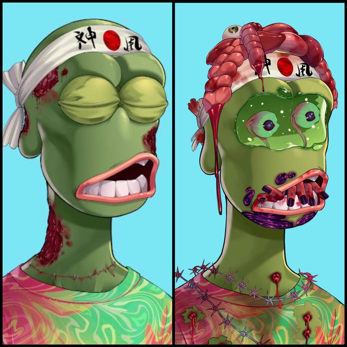 MrThiZZBot's tweet photo. @yoyoMetaverseLA #RIBBIT @RareApepeYC #FeelsRARE ๐ธ https://t.co/9dNpMeAFiM