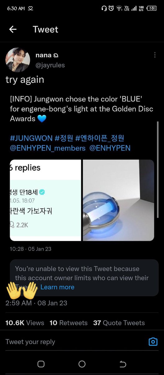 TrsreNoona's tweet photo. Timestamp tayo besh
1-3 photo(claiming blue ocean)
See the thread (created the black ocean issue/engene) JANUARY 7, 2023 23:28
Nxt photos: Teumes' clapbacks https://t.co/rOzDrg4WbV