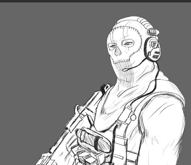 GlendyLucast's tweet photo. #rkgk #doodle 
#MWII #MW2  #ghostmw2 https://t.co/GLtg6CWEao
