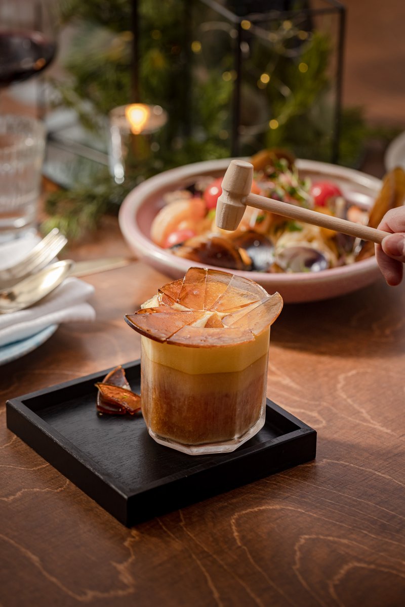 Our Cà Phê Culture cocktail is always a 'smashing' hit.
 Discover more winter concoctions at the link in bio. #HTastingLounge
