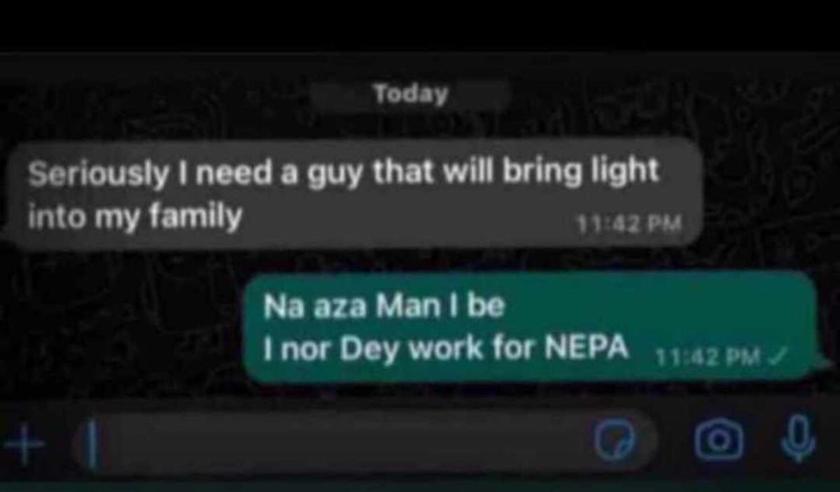 I nor dey work for nepa  office 😂😂