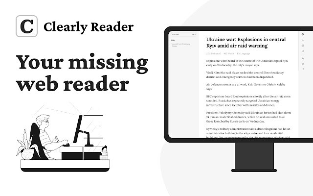 Introducing Clearly Reader, a game-changer for online reading. Read our article at clearlyreader.com/intro to learn all about its features and how it can enhance your reading experience. Give it a try and see for yourself! #ClearlyReader #OnlineReading