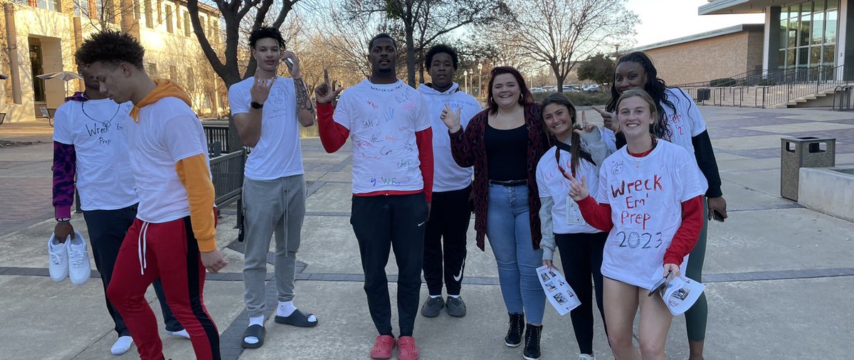 WreckEmPrep's tweet image. Campus takeover