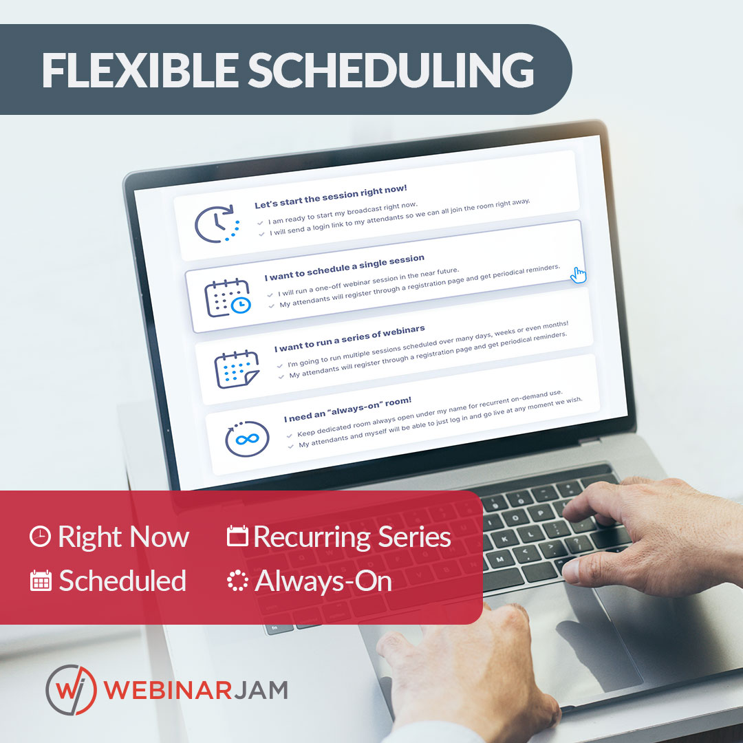 WebinarJam's tweet image. Our unique scheduling system lets you select either a specific date and time in the calendar, or recurring schedules days and times the week and time zones based on what works best for your audience.

💥 Try WebinarJam For $1: bit.ly/WebinarJamTria… 

#webinartools