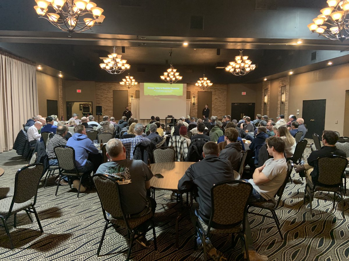 Great crowd at Beck’s Hybrids Practical Farm Research Insight Meeting in Carroll, IA. Excellent food and great information had by all. #beckspfrinsight