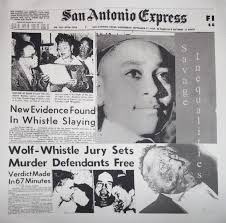 Let that sink in a minute!  I don’t care how old #CarolynBryant is.  She should spend her last days in prison!!  #emmitttill fate was sealed as soon as he set foot in the South.  I can’t believe it took over 50 years to get an anti-lynching law!