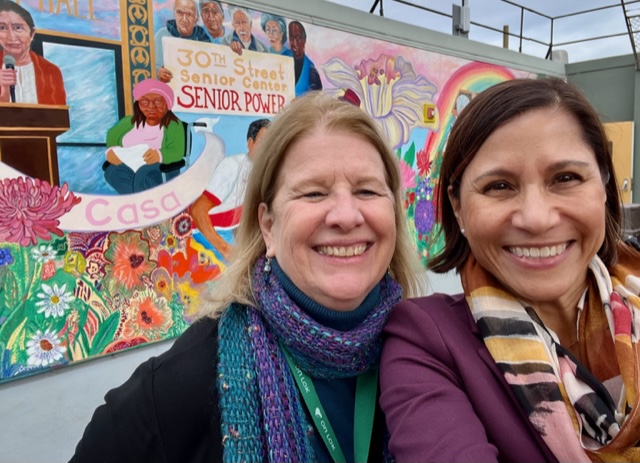 Val especially loved the mural &amp; gardens at 30th St. Special thanks to CalPACE board member <a href="/emkunz/">Eileen Kunz</a> for organizing the day, taking Val on a tour &amp; for being a wealth of PACE information.