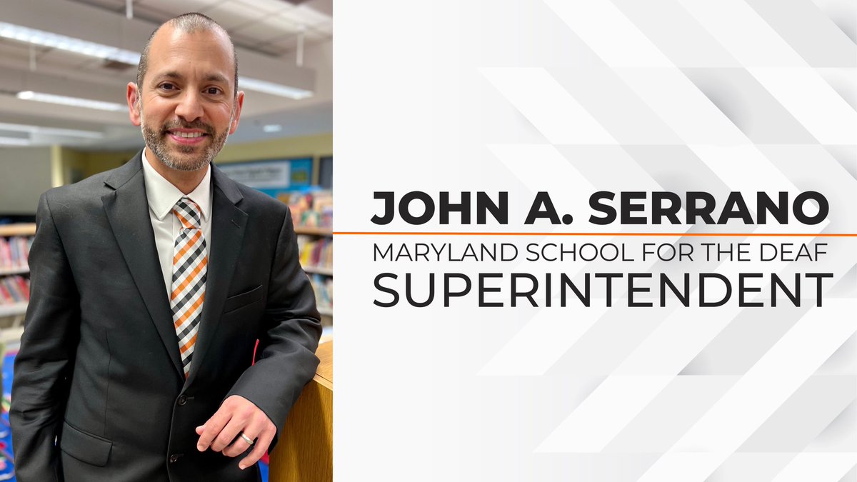 After an extensive national search, the Maryland School for the Deaf (MSD) Board of Trustees is pleased to announce that Mr. John A. Serrano will serve as the school’s 12th superintendent.

Read the full press release here: msd.edu/apps/news/arti…