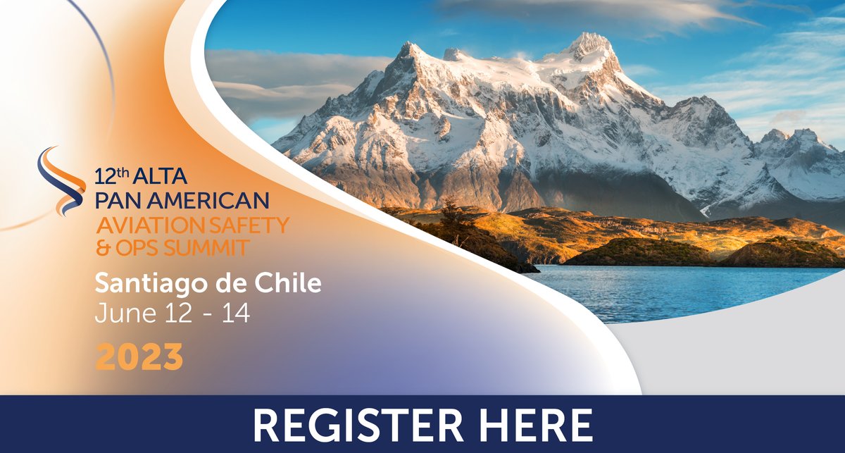 ALTA_aero's tweet photo. We are glad to announce that registration for the ALTA Pan American Aviation Safety & Ops Summit is now open!
Please visit https://t.co/ola1dEahdk!
#ALTASafetySummit #ALTA #safety #aviation https://t.co/Rt2dP0OGvC