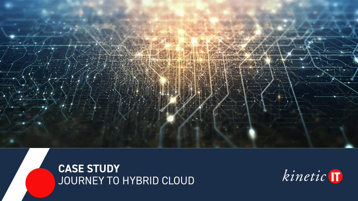 When working in multiple legacy systems, what does the journey to the cloud look like? Our latest case study is live - kineticit.com.au/case-study/hyb… #Cloud #VMWare #SecuredByFortinet #MicrosoftAzure #DigitalWorkplaces