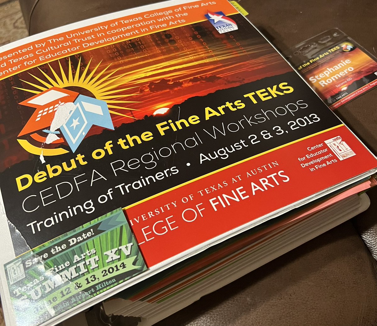 Stephanie Romero (@sromer01) on Twitter photo Ending a 20 plus career. Wow. Memories are rushing through me and being dug out of file cabinets in my garage. Lol. One of my biggest State honors was introducing the “New art Teks” for CEDFA. @CPrintz_ADM <a href="/SISD_FineArts/">SISD Fine Arts</a> <a href="/MJones_ADM/">Macka L. Jones</a> Ending a 20 plus career. Wow. Memories are rushing through me and being dug out of file cabinets in my garage. Lol. One of my biggest State honors was introducing the “New art Teks” for CEDFA. @CPrintz_ADM <a href="/SISD_FineArts/">SISD Fine Arts</a> <a href="/MJones_ADM/">Macka L. Jones</a>