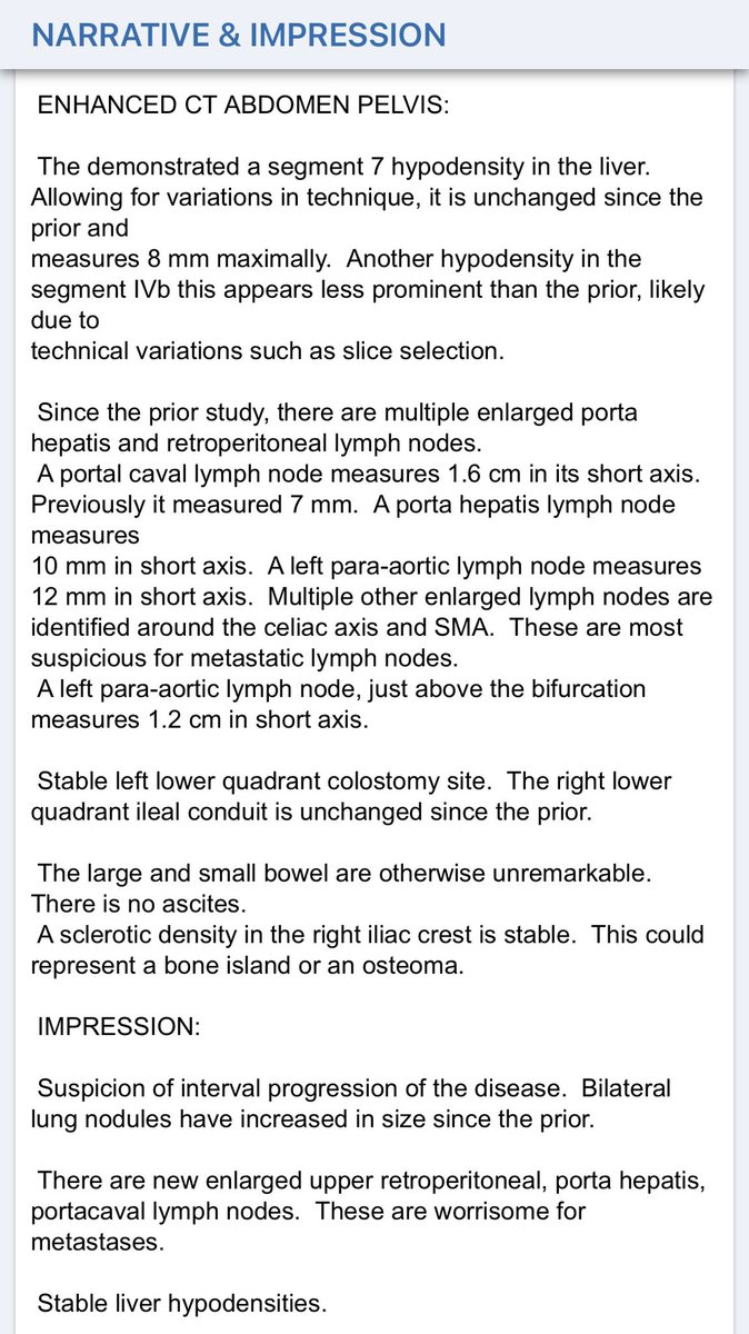 Puck_Cancer's tweet image. #CT_Scan results from January 4, 2023 Scan.

While not bad, they’re not great either as we have some growth.

@drdagly @Writer_DG
