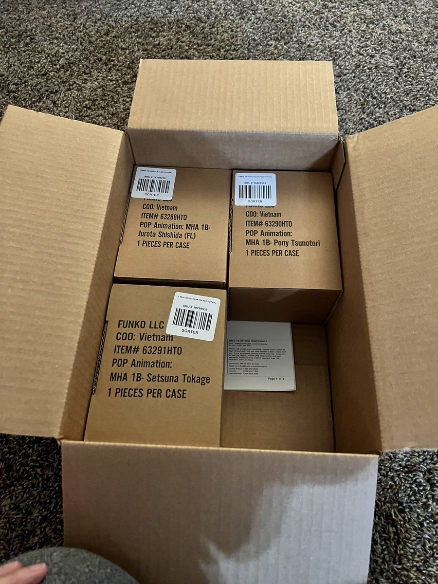 Giyumarryann's tweet photo. MAIL CALL!! these babies just came in! 🫶🏼✨

#MyHeroAcademia #mha #FunkoPops  #HOTTOPIC #htfunko https://t.co/fPMuoqnPbI