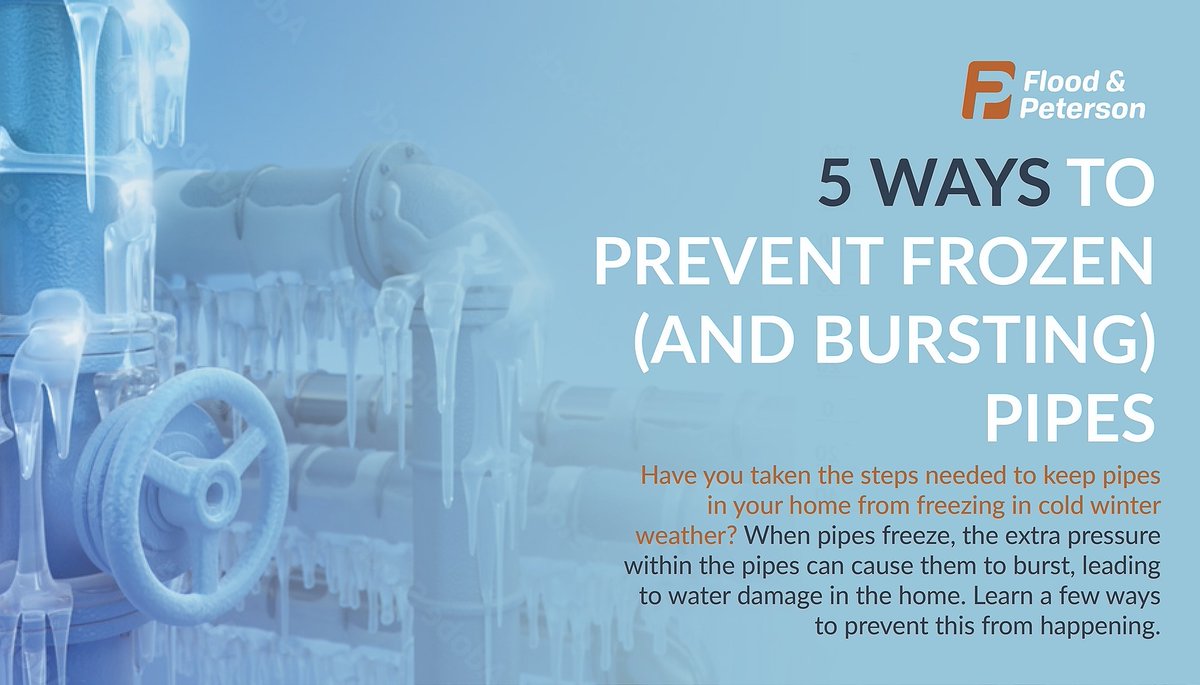 Here are a few simple ways you can keep your pipes warm and your home dry, even in the coldest of winters. Learn more below.

#Winter #Prevention bit.ly/5WaysToPrevent…