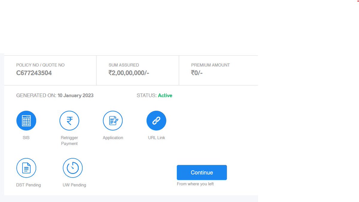 challengeislife's tweet photo. TATA AIA Website irrecoverable bug found where policy shows 0 payment amount. Customer care says need to do process again for new policy haha. . #TataAIA_Life https://t.co/C60vILV2bH