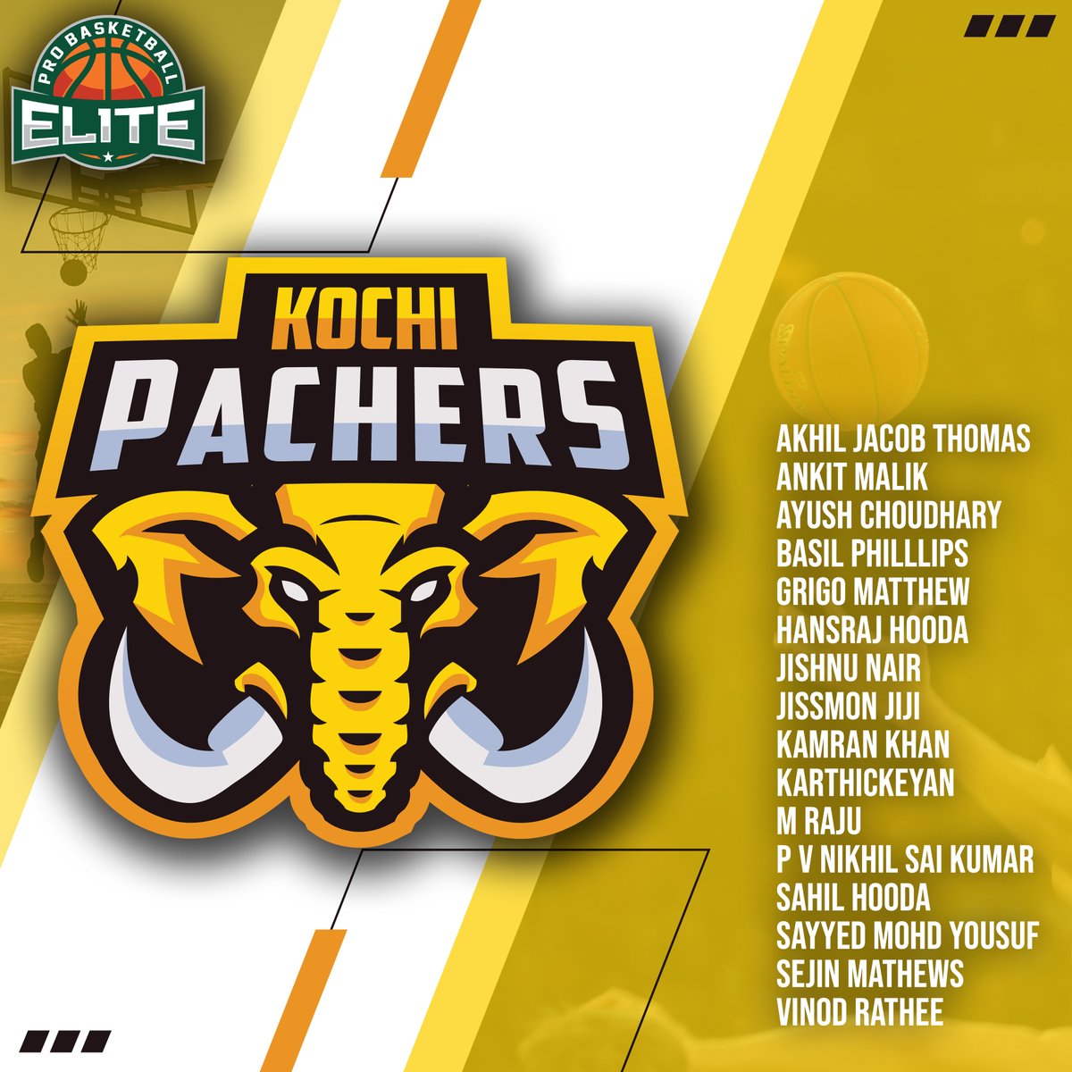 These lads are filled with fire &amp; strength!💪🏻🔥 
Here are the members of team Kochi for the first season of the Elite Pro Basketball League.
#basketball #eliteprobasketballleague #ballers #basketballindia #epbl #proleague #champions #players #basketballindia #sportsinadustry
