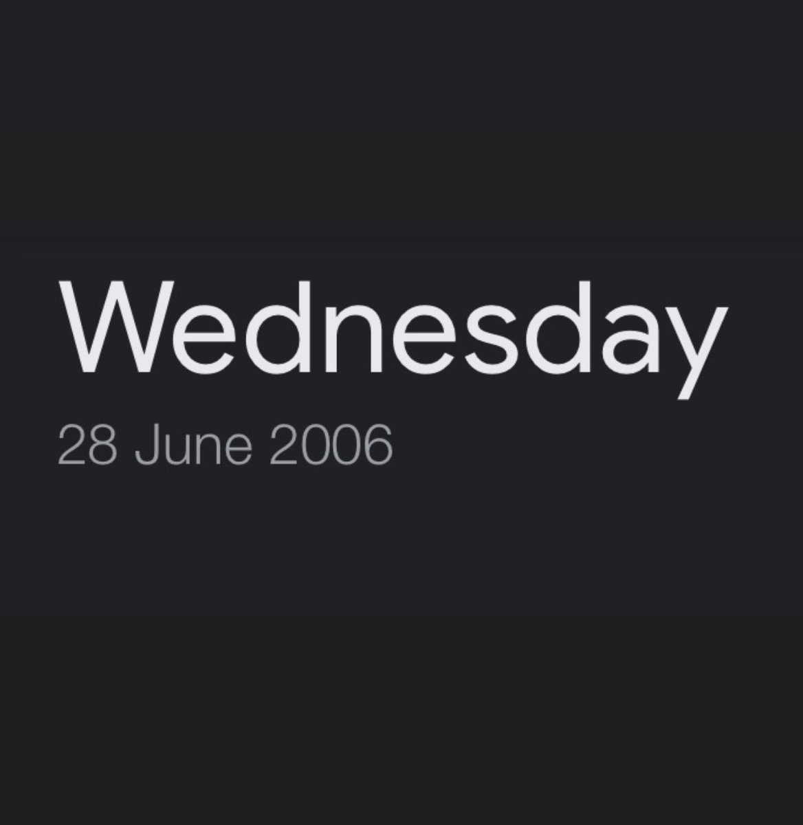 why did i now just find out that enid's birthday is june 28. and what day was that in 2006? wednesday