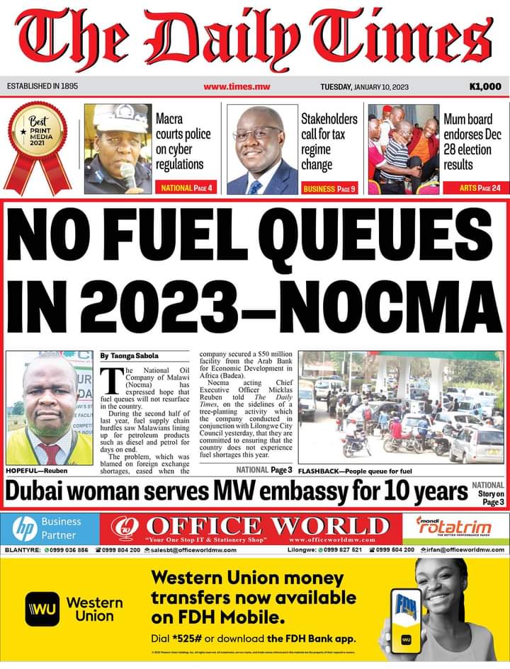 National Oil Company of Malawi (NOCMA) tweet media