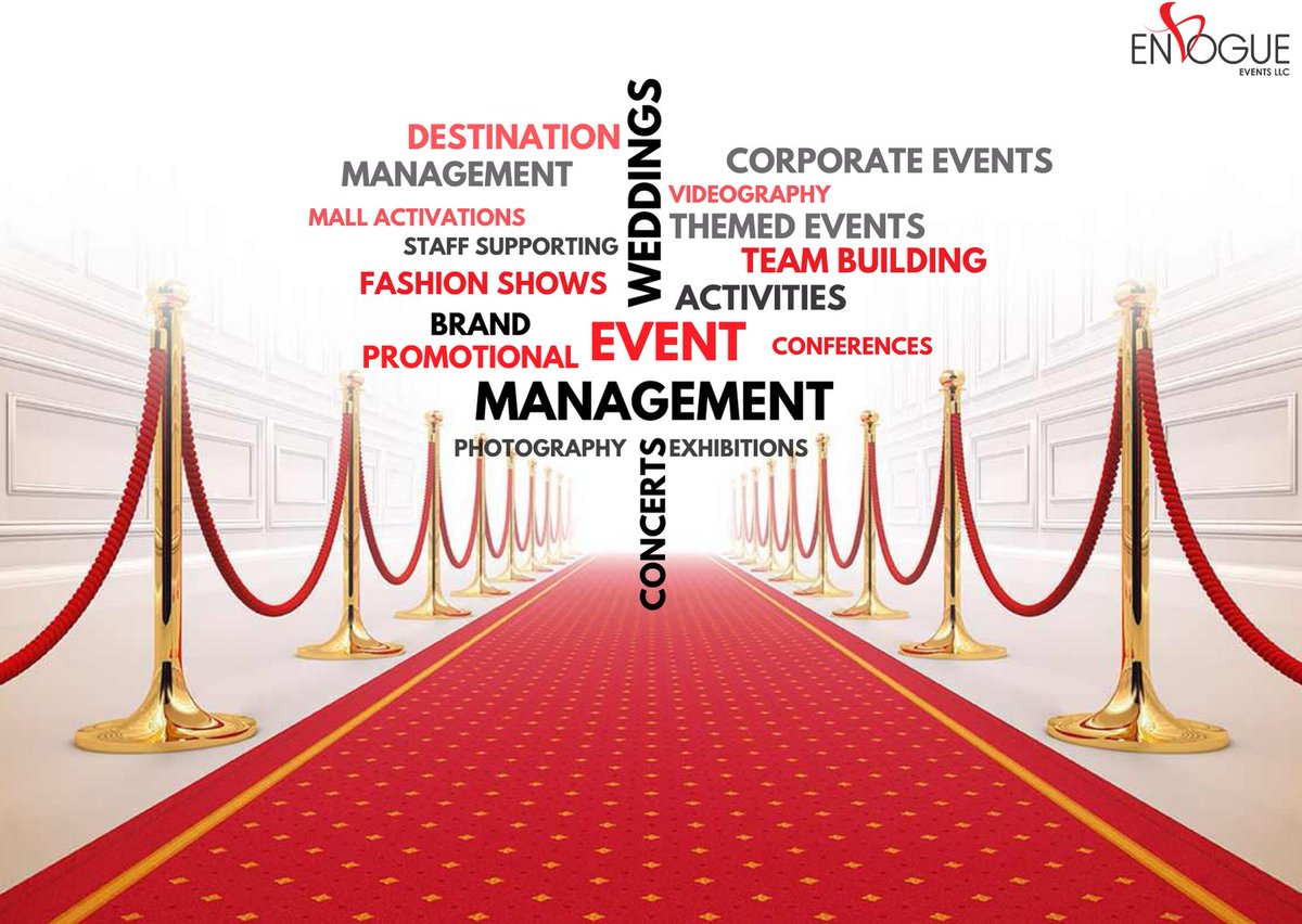 Envogue – One stop solution for all your events and wedding needs! We create Mesmerizing, Momentous & Memorable Events for you…#eventplanner #dubaieventplanner #corporateeventplanner #weddingplanner #eventmanagement #corporateevents #teambuilding #mallactivation #brandactivation