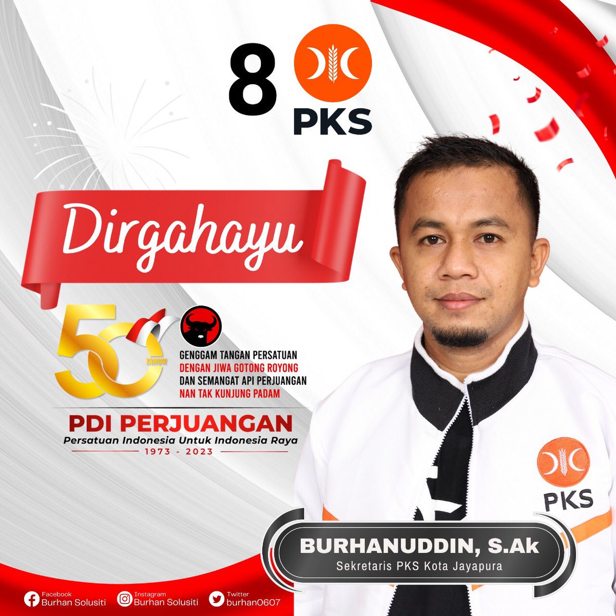Selamat HUT PDIP ke 50 Tahun.