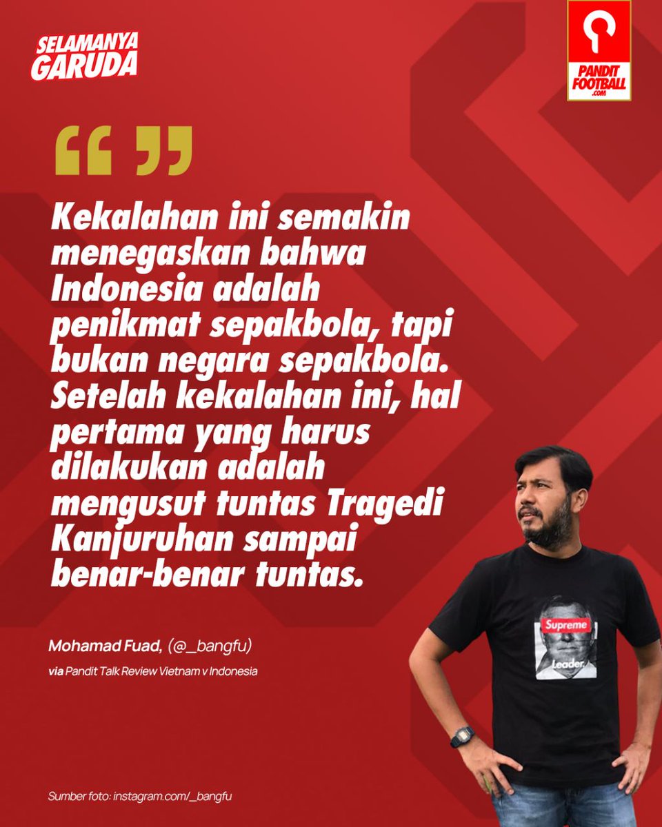 panditfootball's tweet photo. Beberapa cuplikan Twitter Space #RuangPandit x SEA Today News tadi malam.
32 tahun tanpa trofi. Permainan tadi malam memang menunjukkan kualitas sepakbola kita. Perbaikan total yang dimulai dari usut tuntas Tragedi Kanjuruhan atau tidak akan berprestasi sampai kapan pun. https://t.co/sbahajCwZs