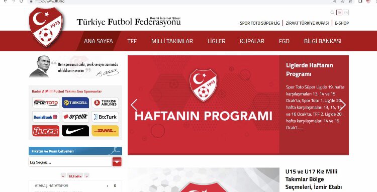 tff.org yenilendi ve güncellendi! Türk futboluna dair tüm haberler, kullanıcı dostu yeni arayüz ile sizlerle!