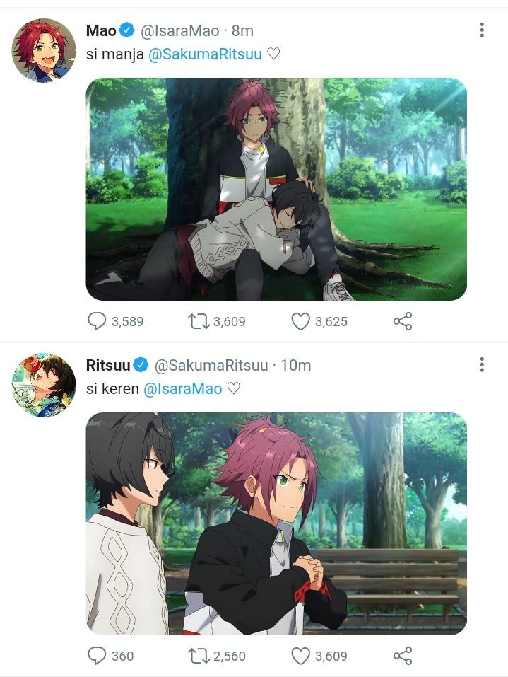 eizaufess's tweet photo. few tweet au #izuleo izumi sena x Leo Tsukinaga 

cw // Slight maoritsu https://t.co/jpSGTdN9Hx