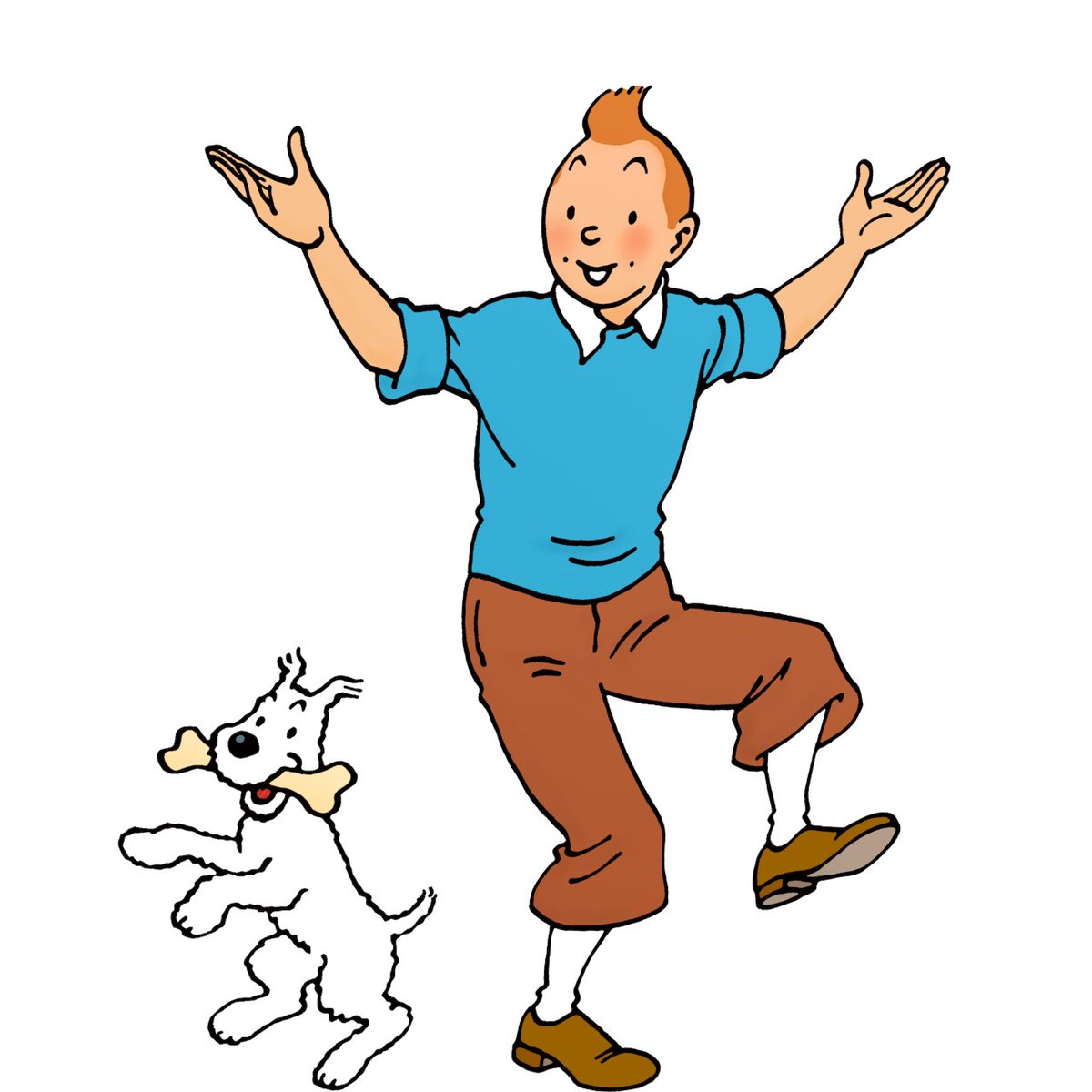 C’EST L’ANNIVERSAIRE DE TINTIN ! 🌟💛☀️ Dessin réalisé en 1966 pour l'anniversaire du Journal #Tintin.