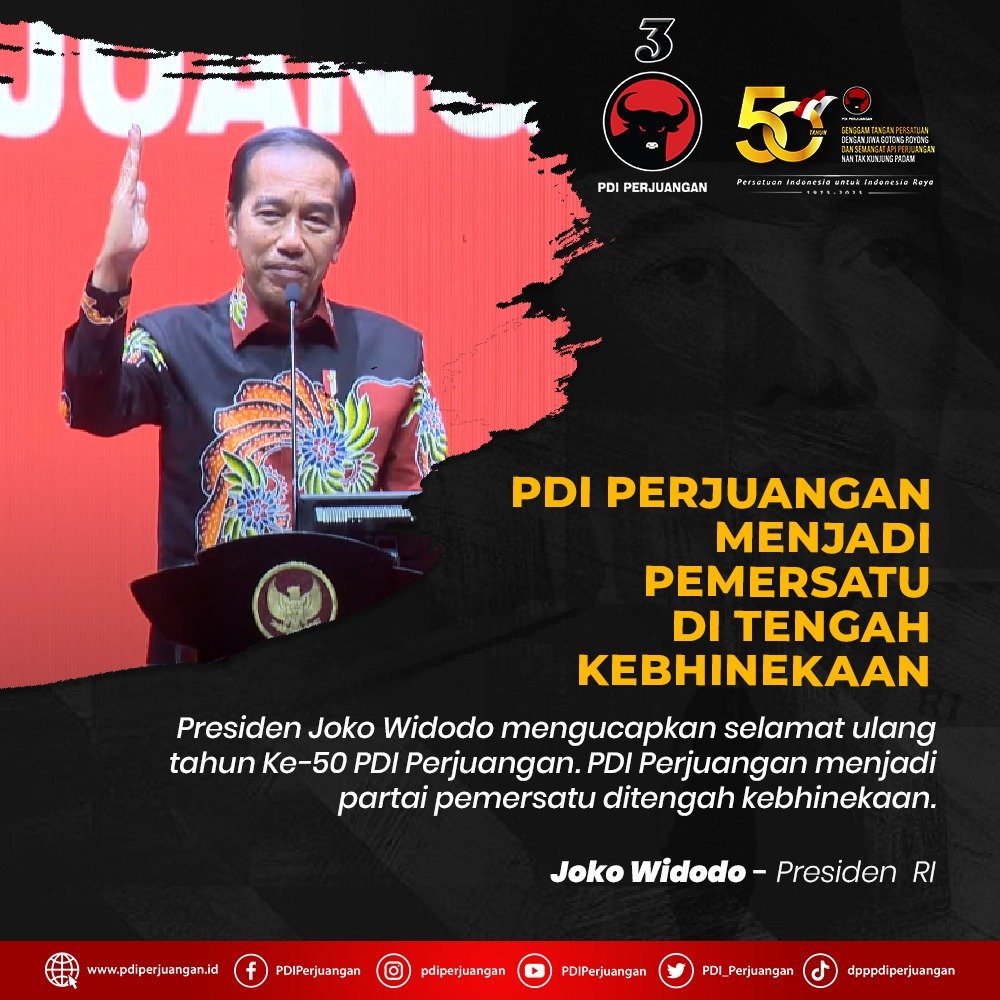 Zezee75's tweet photo. Wah keren nih PDIP sudah menjadi pemersatu di tengah kebhinekaan 
#50ThnTakPernahPadam https://t.co/SMVmdAhryk