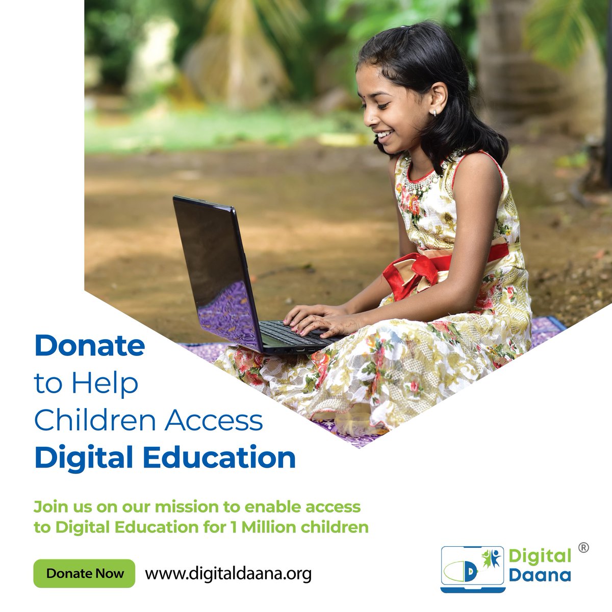digitaldaana's tweet photo. Help underprivileged children achieve their true potential and become equal contributors to building the India of tomorrow.

Your contribution to the #DigitalDaana initiative will enable them to continue their education. Donate Now - https://t.co/Nl9xQ3eW80

#donate #charity #CSR https://t.co/P1jq149Zmy