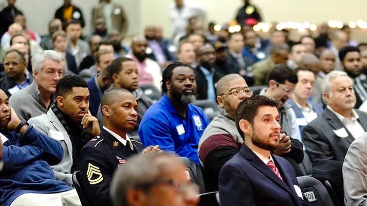 A middle school started a "School for Dads" program, but many of the dads couldn't make it and several students didn't have father figures.

The school asked for 50 volunteer fathers... Within hours, over 600 fathers had signed up.