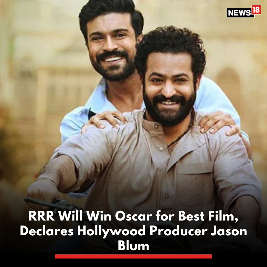 Film producer #JasonBlum, the founder of Blumhouse Productions, which specialises in making horror movies, has predicted that #RRR will #Oscar for Best Picture
news18.com/news/movies/rr…