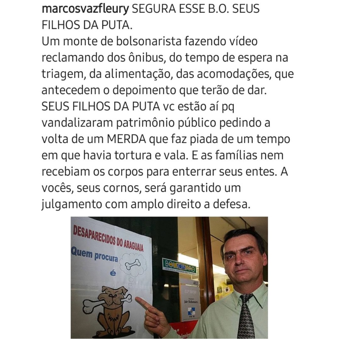 marcosfleury's tweet photo. SEGURA ESSE B.O. SEUS FILHOS DA PUTA.
#deportbolsonaro
#extradiçãodebolsonaro
#extradicaodebolsonaro
#ibaneisrochanacadeia
#ibaneisnacadeia
#andersontorresnacadeia
#IntervencaoFederalJa
#intevencaofederalnodf
#anistianao
#SemAnistia
@flaviodino #stf #stj #alexandredemoraes https://t.co/JP1kiTo0yg