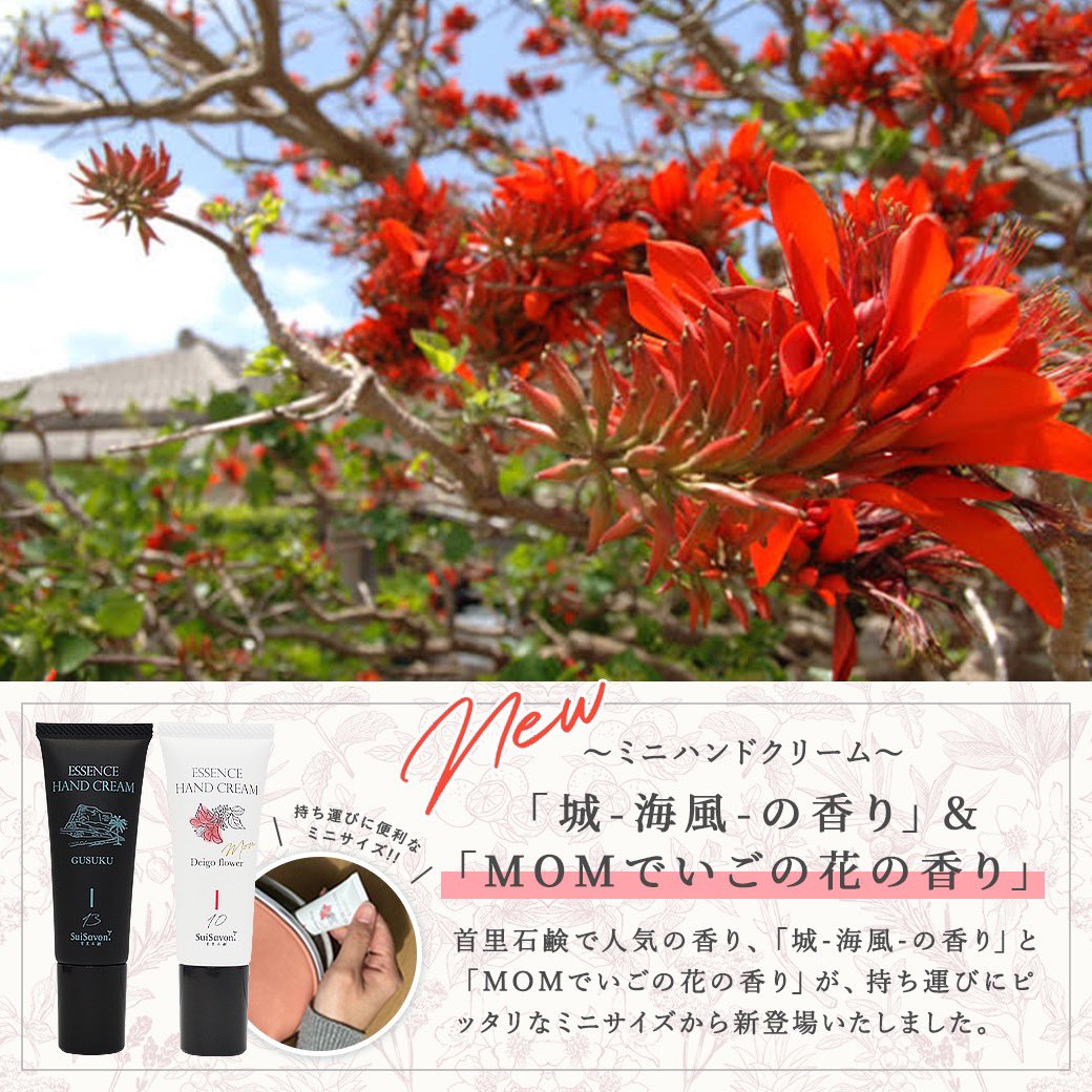 日本最級 新品 首里石鹸 ハンドクリーム でいごの花の香り pantum.rs
