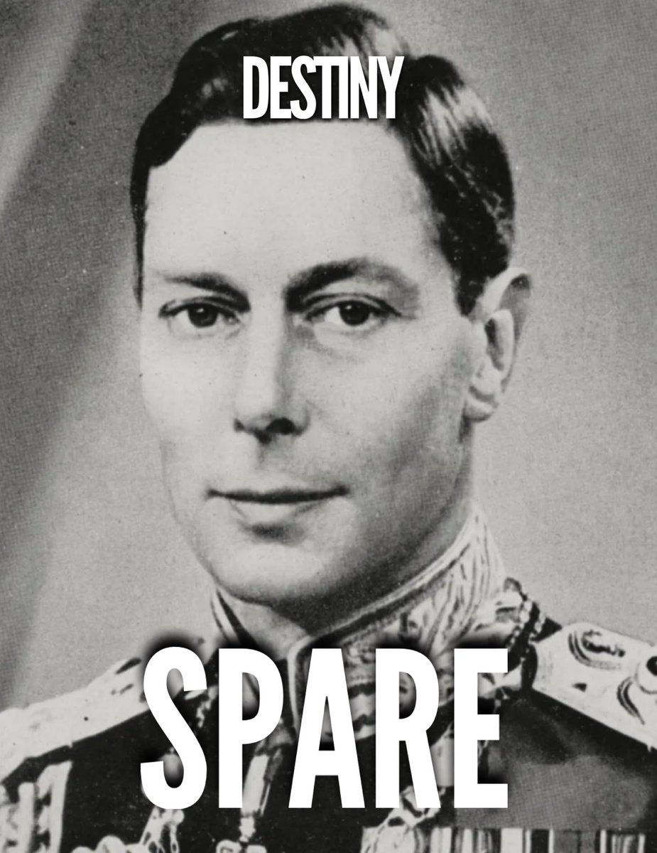 Raised as a #Spare
Humiliated
Brought-up to Support his Brother, the Heir
Debilitating Stuttering
Then #Destiny stepped in
The rest is history… 
In life, it’s not what you’re born with or your birth order. It’s what you’re made of.

#HMTQ #KCIII #KingGeorgeVI