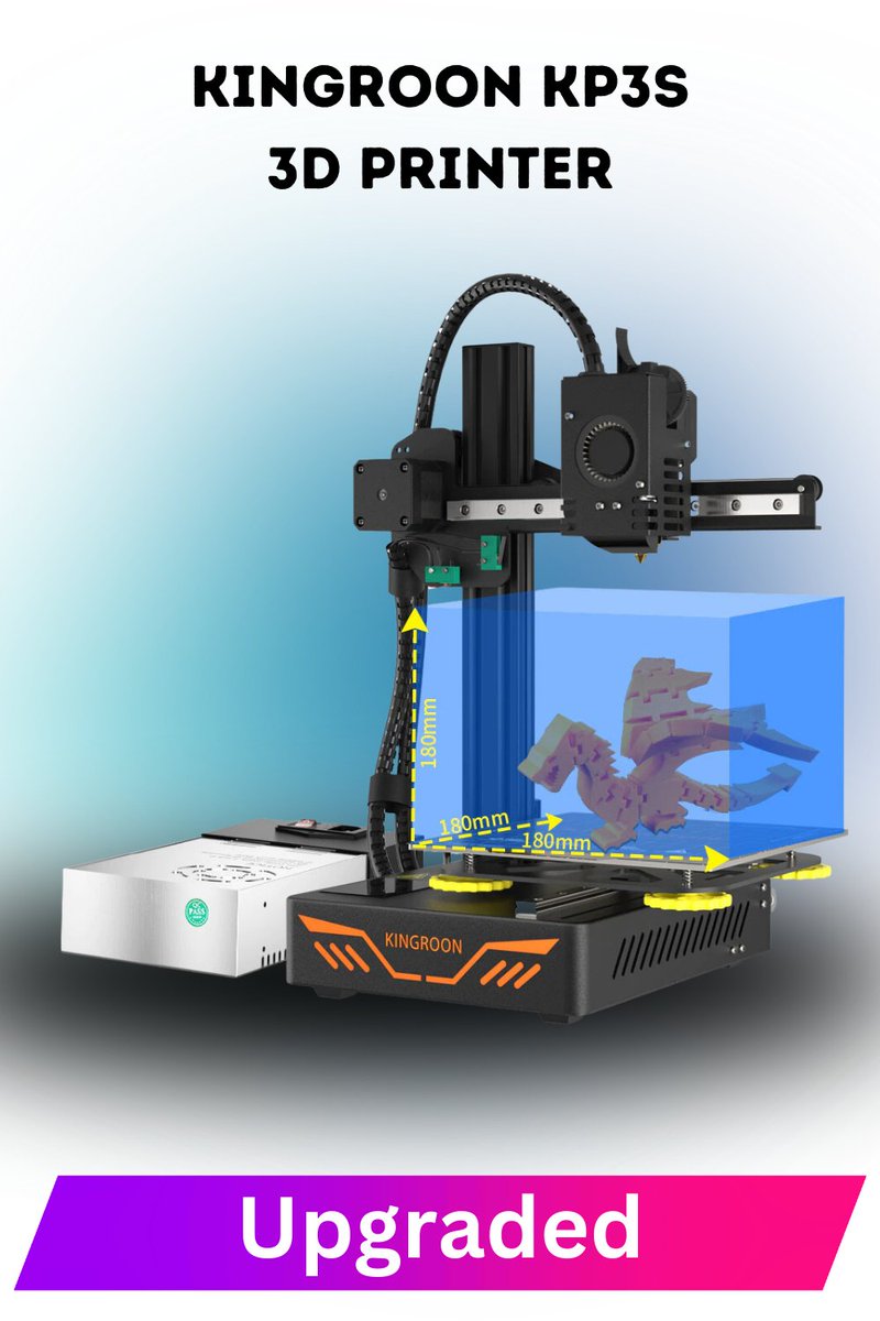 'Upgrade your prototyping game with the KINGROON KP3S 3D printer! ' 😍With its high precision and fast printing speeds, you'll be able to bring your creative ideas to life in no time. Get Now👇s.click.aliexpress.com/e/_DlLJVWB . . #3Dprinting #KINGROON #KP3S