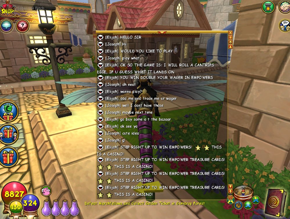 Pyromancersaber's tweet image. Anyone else see that Elijah kid in the shopping district? who is trying to scam people out of empowers