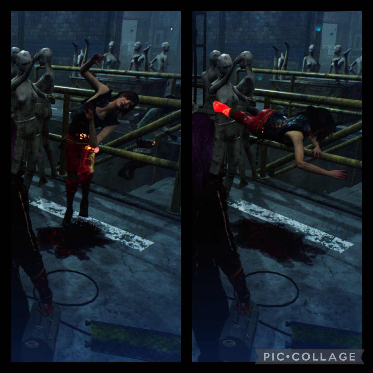 CintheNerd's tweet photo. @DeadByBHVR I think theres a problem in the Meat Plant… #DeadbyDaylgiht #bug https://t.co/V0TCbPXdD9
