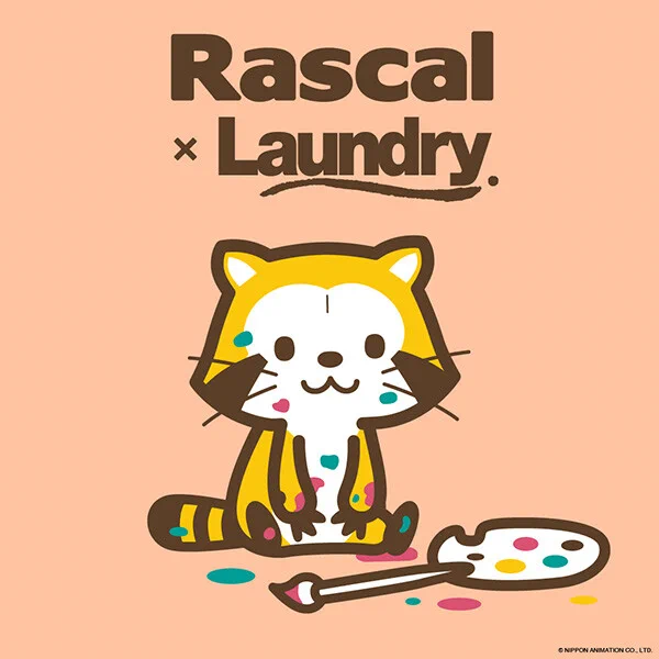 2023年1月13日(金)、『ラスカル×LAUNDRYコラボ』から新しいTシャツやパーカーが発売になるよ!Laundryの店舗、オンラインショップでお買い求めくださいミャ(◆'∇'◆)/ ラスカル #Laundry 